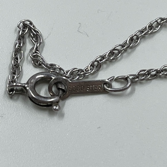 Vintage Sterling Silver 925 Stamped Ankle Bracelet 10 Inches - Picture 2 of 5